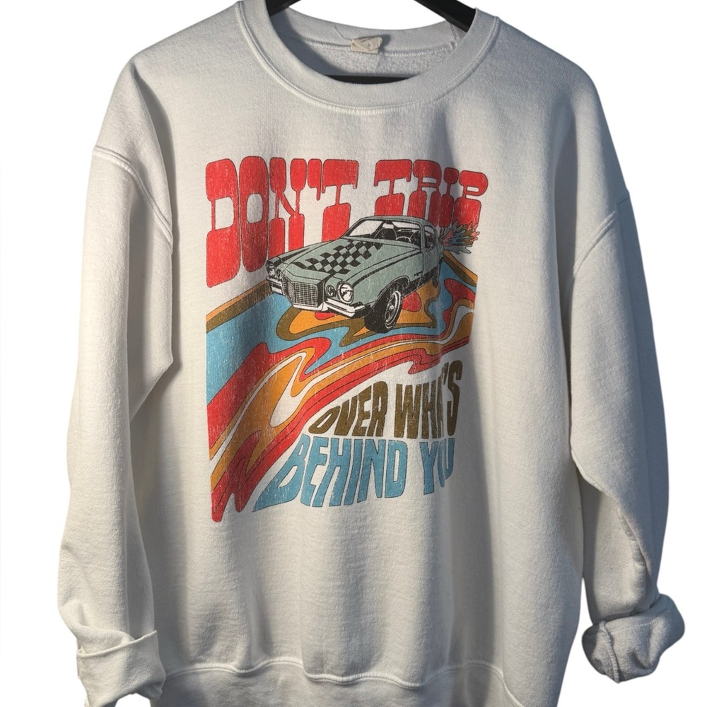 Alter'd State Vtg Don't Trip Over What's Behind You Made In USA Sweatshirt L